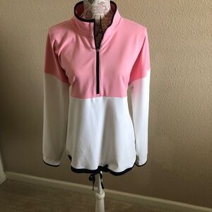 Talbot’s like new Pink and White Women's Top in XL